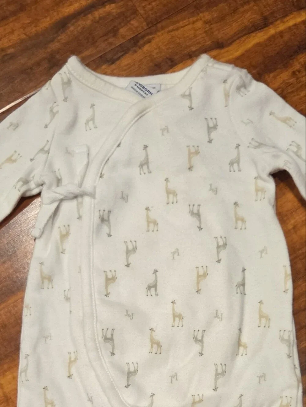 Janie and Jack NWT/EUC Newborn Giraffe Footie, Bodysuit, Pants, Reversible Bib